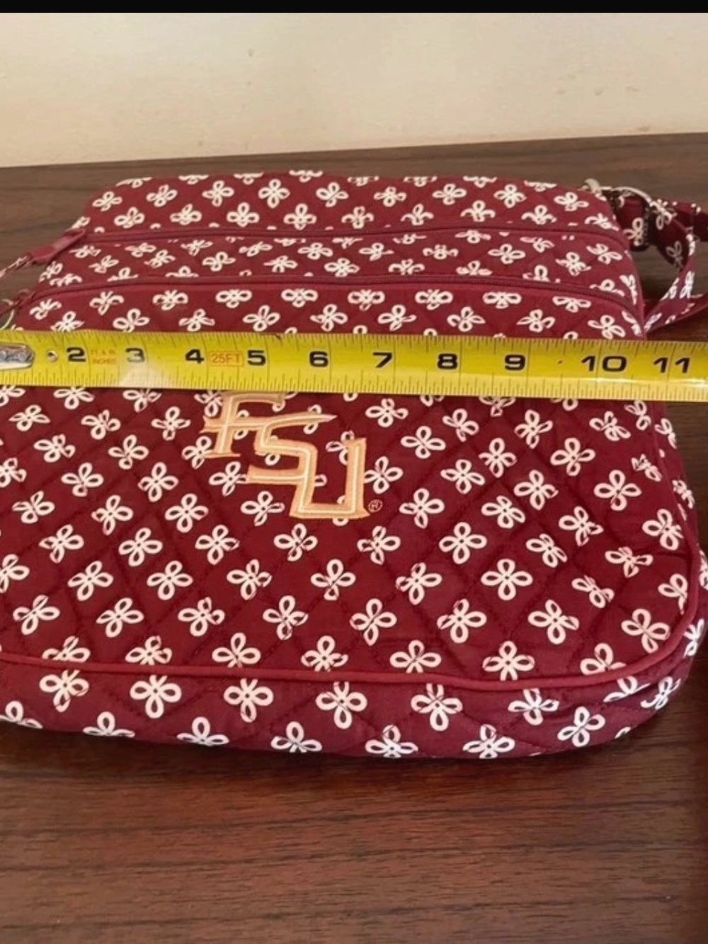 Vera Bradley FSU (Florida State University)triple zip hipster bag - Picture 8 of 10